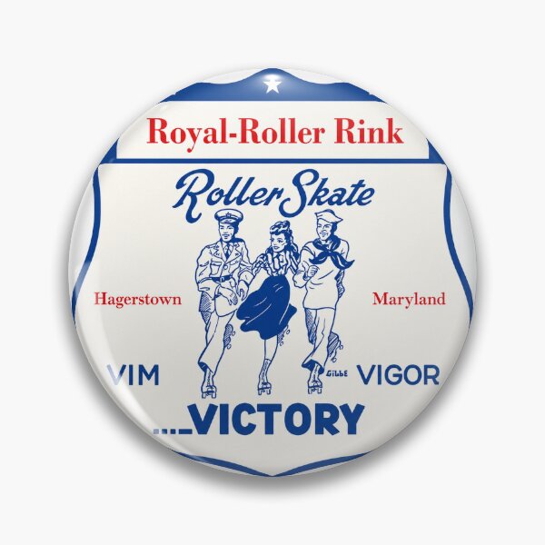 Item preview, Royal Roller Rink Hagerstown Maryland Roller Skating Rink Sticker Decal Label Design 2 designed and sold by tislord.