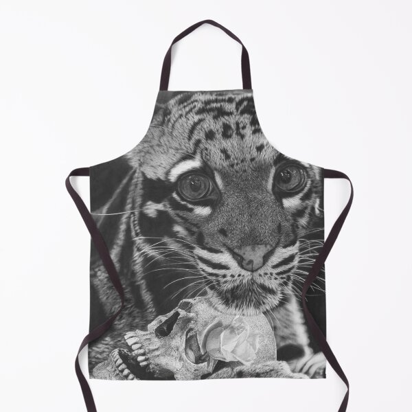 Item preview, Cloudy Leopard — Charcoal Portrait in Black and White designed and sold by David Mateo ArtWorks.