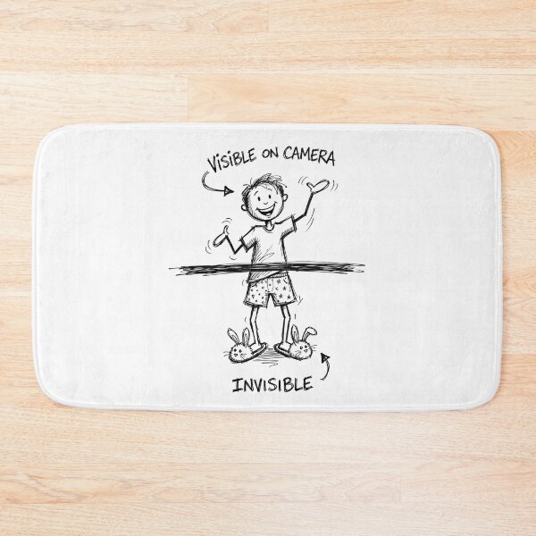Item preview, Visible On Camera Invisible Remote Work From Home designed and sold by Fenay Designs.