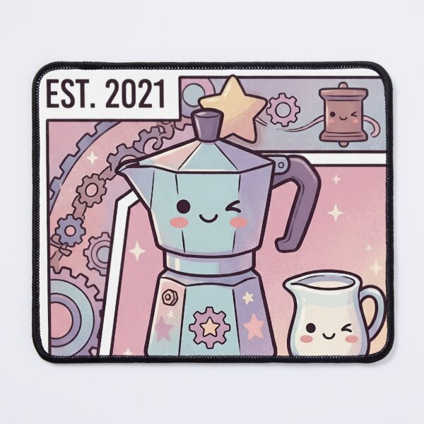 Item preview, Cute Moka Magic Co Coffee Illustration designed and sold by aashcreat.