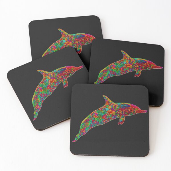 Item preview, Colorful Tribal Dolphin designed and sold by Guiarte SMS.