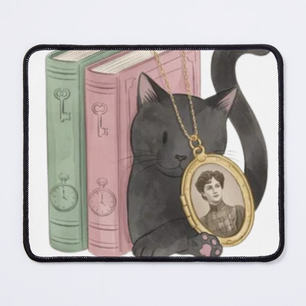 Item preview, The Locket Knows | Vintage Locket Cat Victorian Mystery T-Shirt designed and sold by kosimazaki.