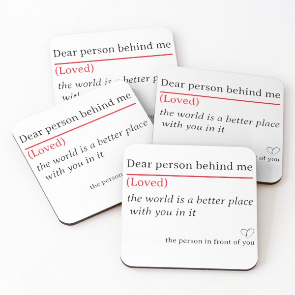Item preview, Dear person behind me designed and sold by Mertonopolis.
