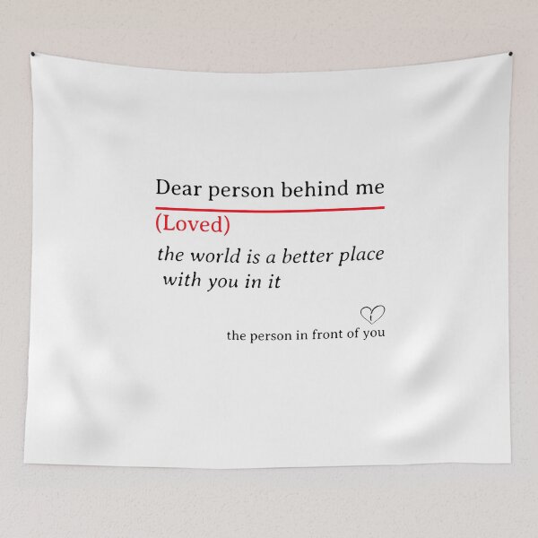 Item preview, Dear person behind me designed and sold by Mertonopolis.