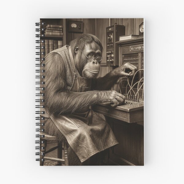 Item preview, Orangutan Switchboard Operator Connects Phone Calls designed and sold by Tridentulus.