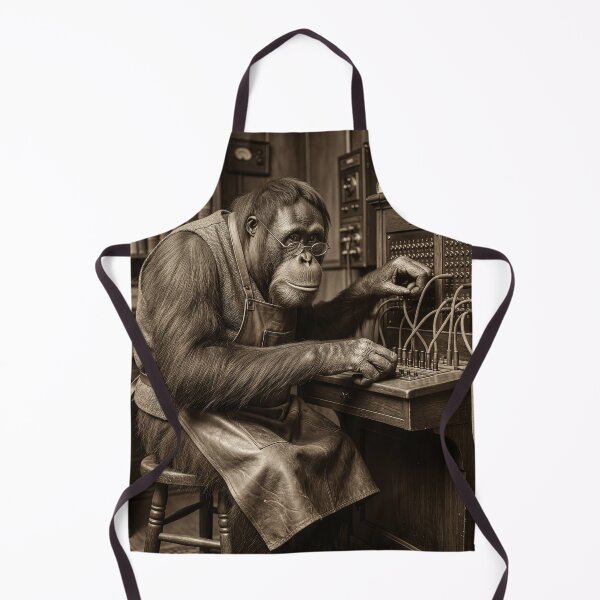 Item preview, Orangutan Switchboard Operator Connects Phone Calls designed and sold by Tridentulus.
