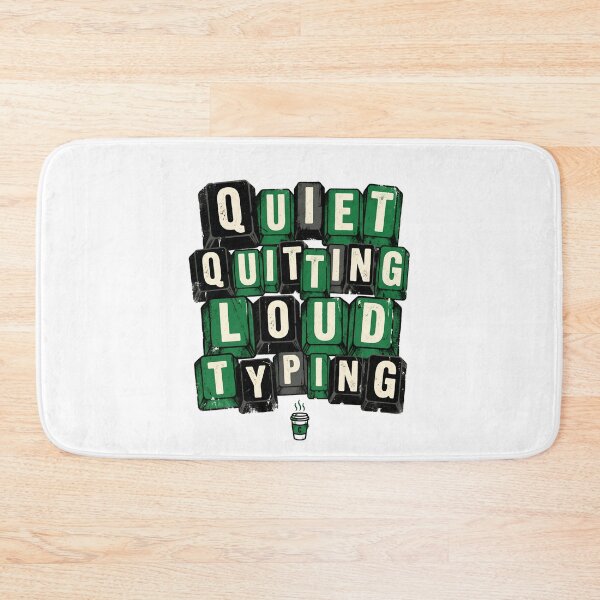 Item preview, Quiet Quitting Loud Typing Keyboard Keys Retro designed and sold by Fenay Designs.