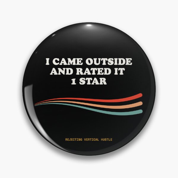 Item preview, I Came Outside And Rated It 1 Star Ironic Nature Review Retro designed and sold by SlothcoreVibes.