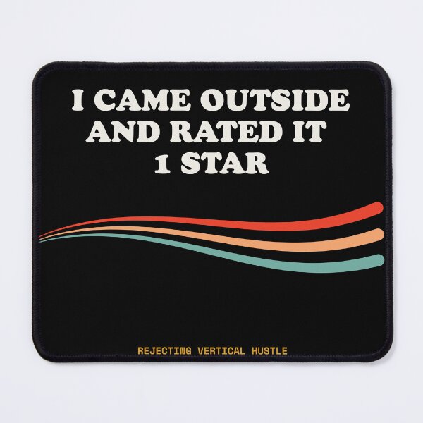 Item preview, I Came Outside And Rated It 1 Star Ironic Nature Review Retro designed and sold by SlothcoreVibes.