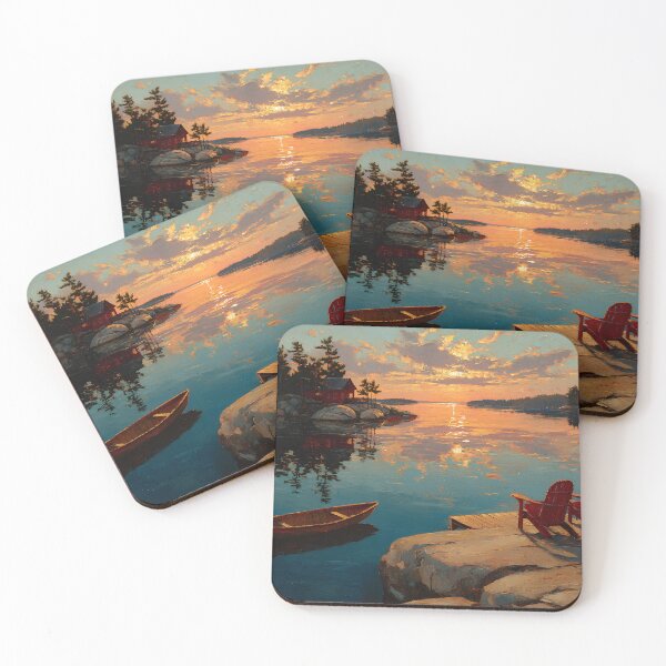 Item preview, Muskoka Lake Ontario Island Sunset View designed and sold by daila70.