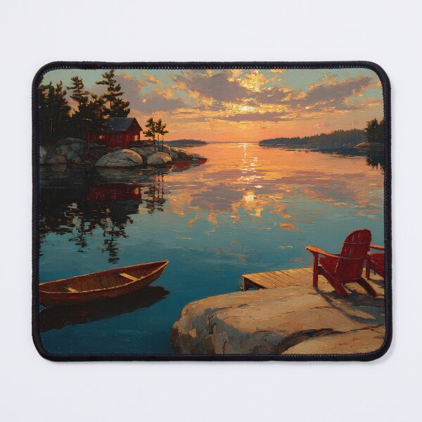 Item preview, Muskoka Lake Ontario Island Sunset View designed and sold by daila70.