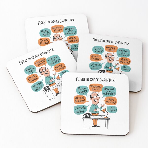 Item preview, Fluent In Office Small Talk Corporate Phrases Cartoon designed and sold by Fenay Designs.
