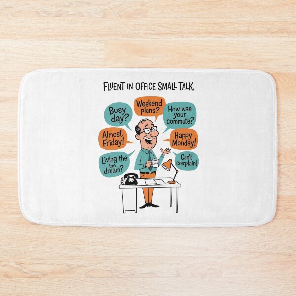 Item preview, Fluent In Office Small Talk Corporate Phrases Cartoon designed and sold by Fenay Designs.