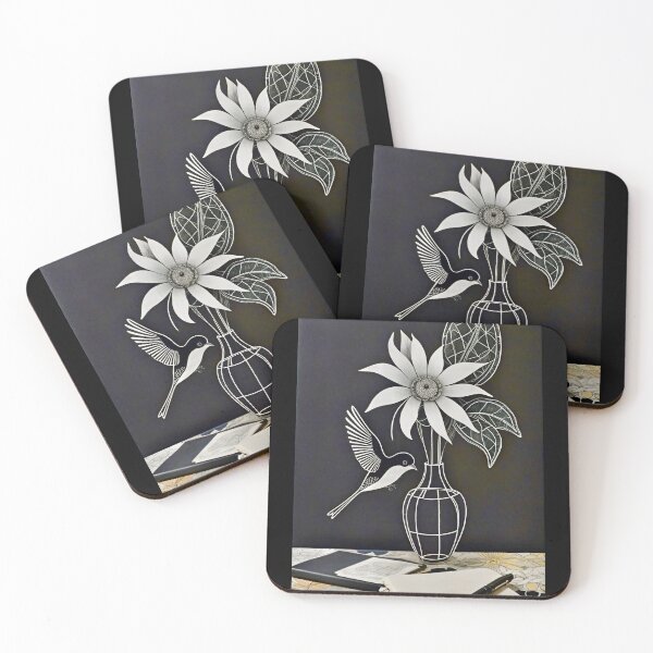 Item preview, Still Life with a bird and flower.. designed and sold by ©Janis Zroback.