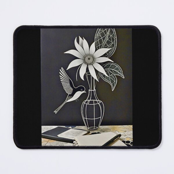 Item preview, Still Life with a bird and flower.. designed and sold by ©Janis Zroback.