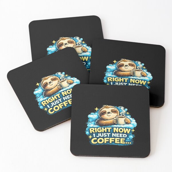 Item preview, Need Coffee Right Now Sleepy Sloth designed and sold by Hobby-up.