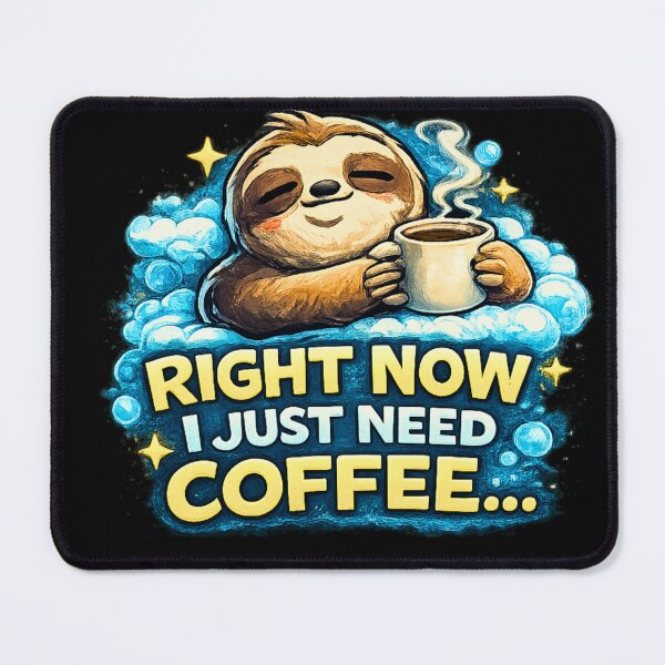 Item preview, Need Coffee Right Now Sleepy Sloth designed and sold by Hobby-up.