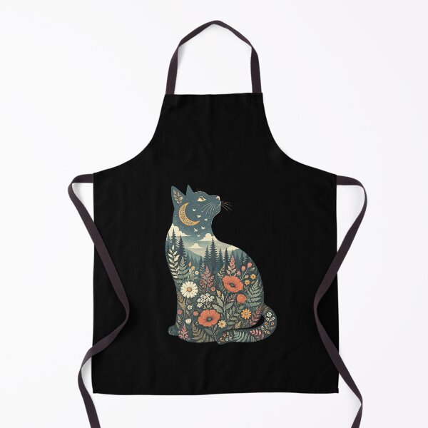 Item preview, Boho Cat Plants Forest Nature Wildflower Hiking Camping designed and sold by clothesy7.
