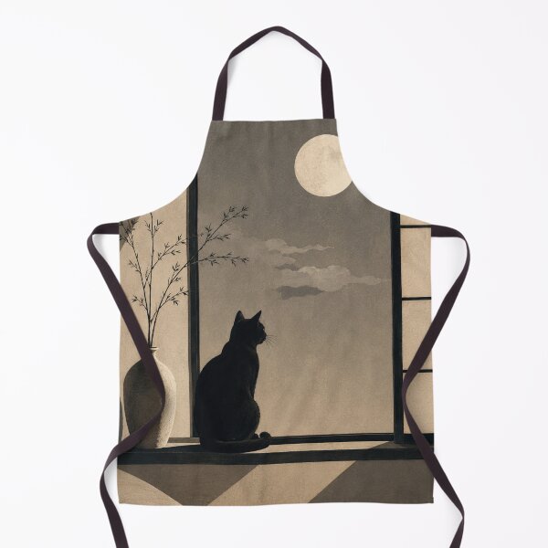 Item preview, Moonlit Black Cat Minimalism designed and sold by Creativeeworld777.