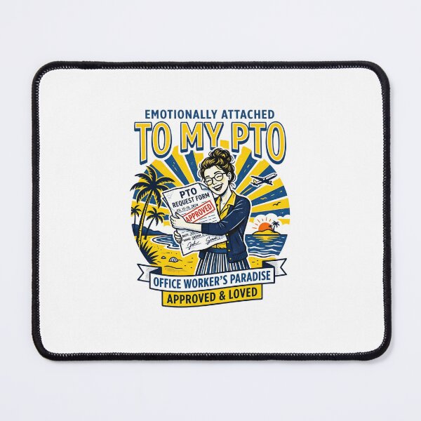 Item preview, Emotionally Attached To My PTO Office Workers Paradise Pop Art designed and sold by Fenay Designs.