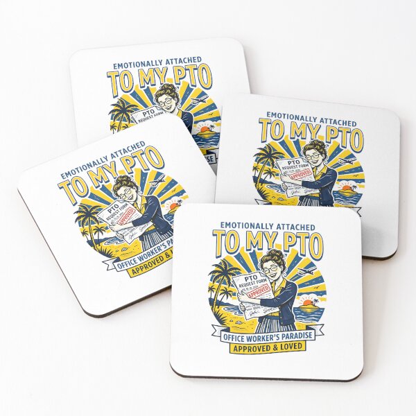 Item preview, Emotionally Attached To My PTO Office Workers Paradise Pop Art designed and sold by Fenay Designs.