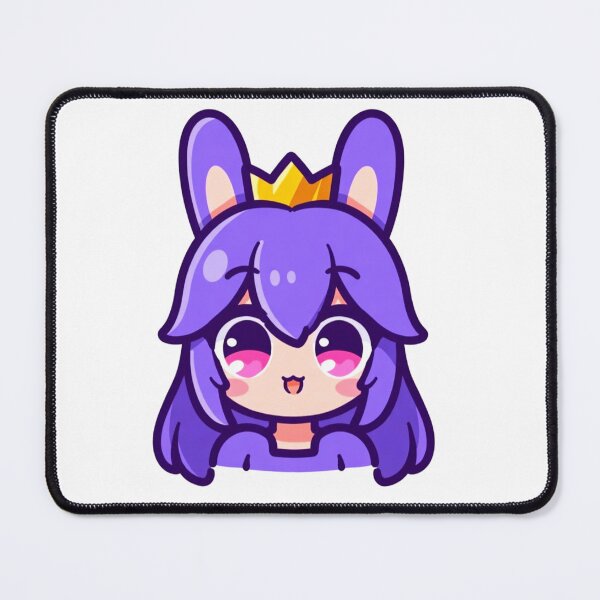 Item preview, Wemmbu Cute Purple Bunny Princess Chibi Art designed and sold by ExploreAura Studio.