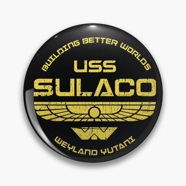 Item preview, USS Sulaco Weyland Yutani Retro Sci Fi Spacecraft Design designed and sold by ZEtexaxe.