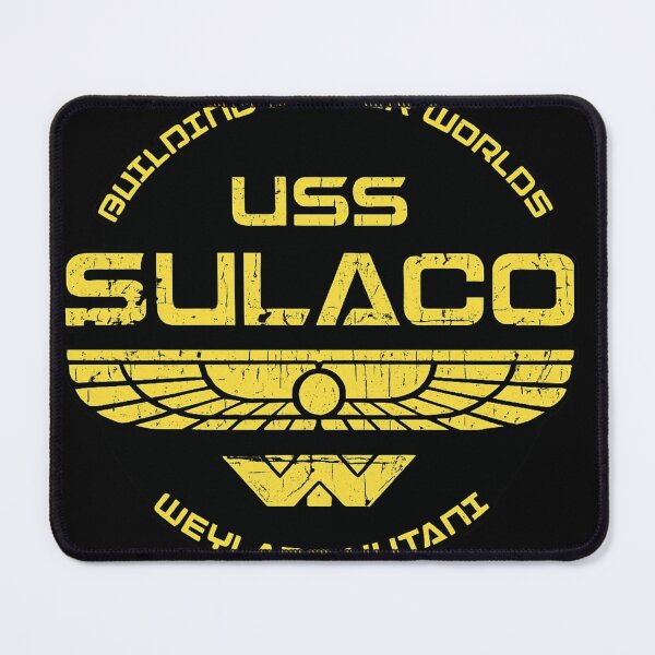 Item preview, USS Sulaco Weyland Yutani Retro Sci Fi Spacecraft Design designed and sold by ZEtexaxe.