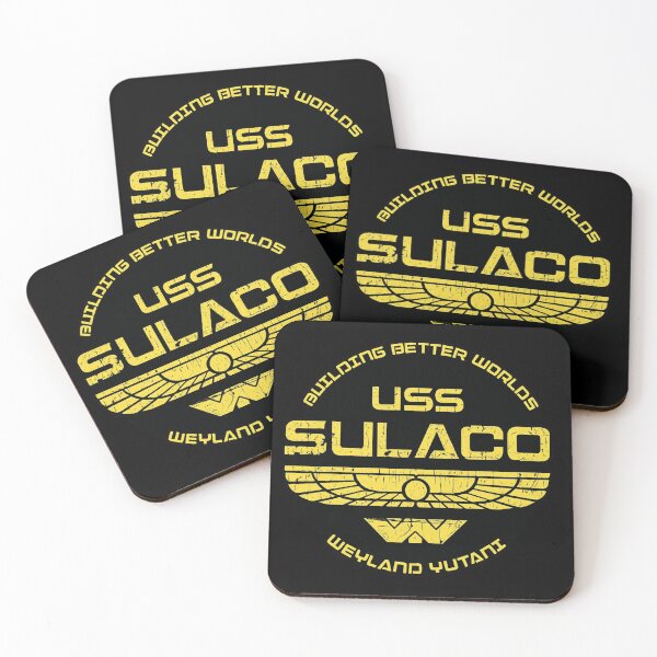 Item preview, USS Sulaco Weyland Yutani Retro Sci Fi Spacecraft Design designed and sold by ZEtexaxe.