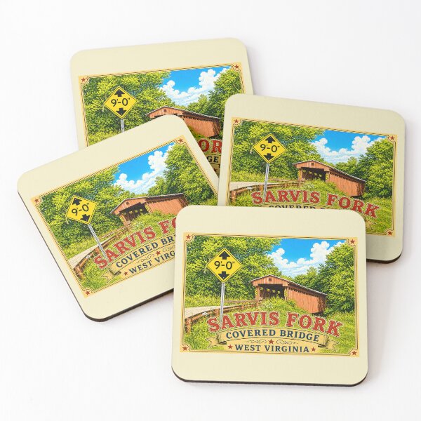 Item preview, Sarvis Fork Covered Bridge rustic designed and sold by gotucoveredart.