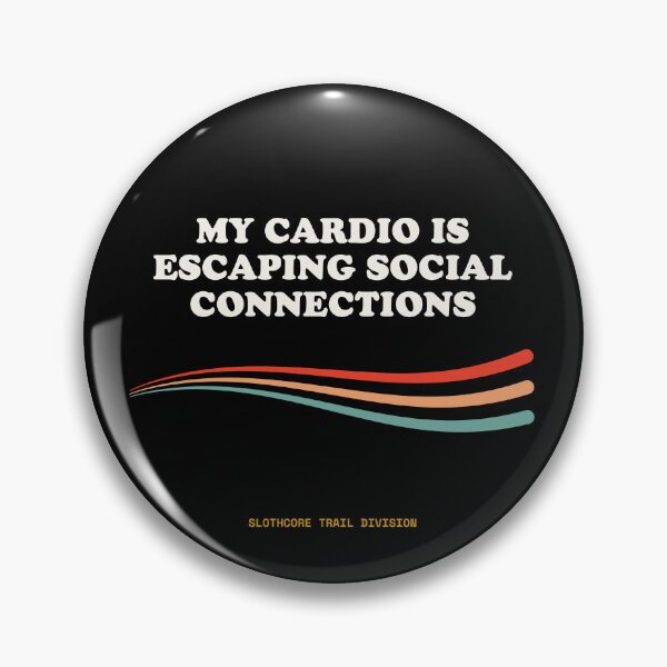 Item preview, My Cardio Is Escaping Social Connections Funny Introvert Hiker Retro designed and sold by SlothcoreVibes.
