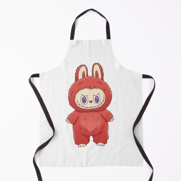 Item preview, Labubu Red Furry Monster Character designed and sold by rissershop.