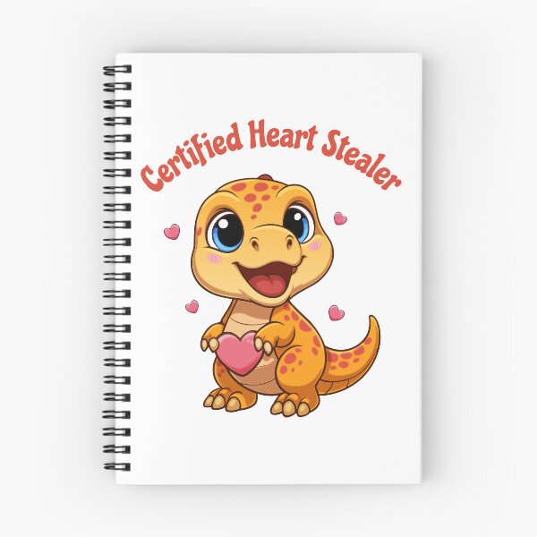Item preview, Cute Kawaii T-Rex Dinosaur Certified Heart Stealer designed and sold by Lily's World.