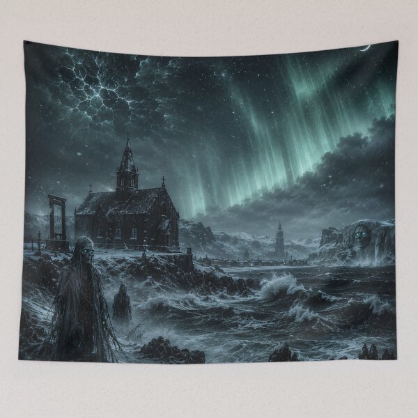 Item preview, The Frozen Choir Beneath the Aurora | Reykjavík Gothic Horror designed and sold by kabucino.