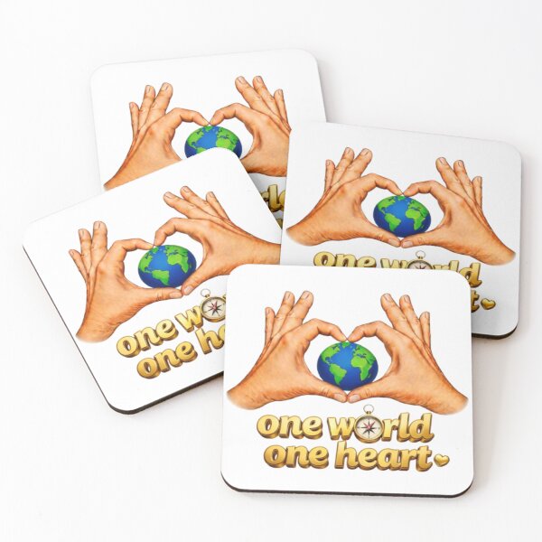 Item preview, One World One Heart Shirt | Peace Love Unity Earth Design | Humanity & Global Harmony Art designed and sold by Be-You-Vibes.
