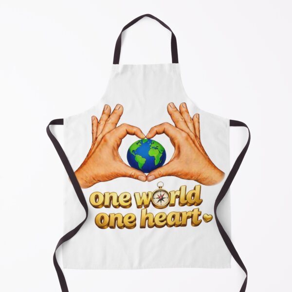 Item preview, One World One Heart Shirt | Peace Love Unity Earth Design | Humanity & Global Harmony Art designed and sold by Be-You-Vibes.