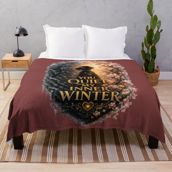 Item preview, You Quiet My Inner Winter, Emotional Romantic Aesthetic Quote Design designed and sold by JagrDesigns.