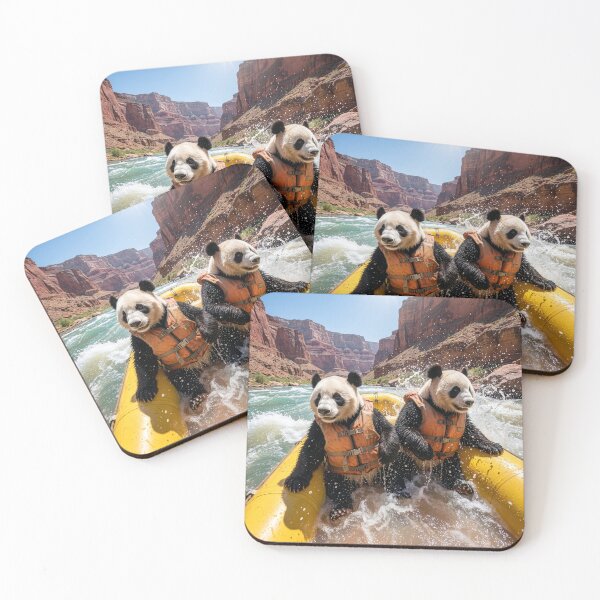 Item preview, Pandas Get Wet Rafting the Colorado River designed and sold by Tridentulus.