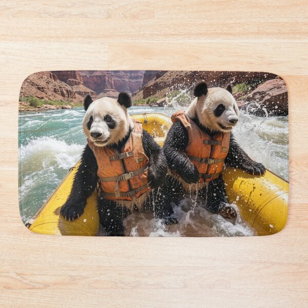 Item preview, Pandas Get Wet Rafting the Colorado River designed and sold by Tridentulus.