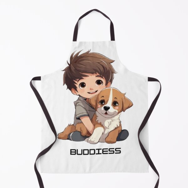 Item preview, Buddiess Boy And Dog Shirt | Cute Kid Puppy Friendship Tee | Gift for Dog Lover Kids designed and sold by SOLIORA  ATELIER.
