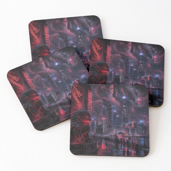 Item preview, The Neon Dragon Cataclysm | Shanghai Cyber Gothic Horror designed and sold by kabucino.
