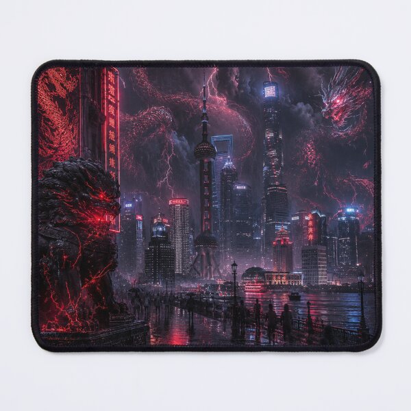 Item preview, The Neon Dragon Cataclysm | Shanghai Cyber Gothic Horror designed and sold by kabucino.