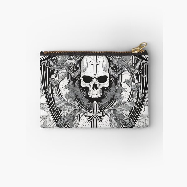 Item preview, Gothic Cross Skull Heraldic Crest designed and sold by DarkOriginArts.
