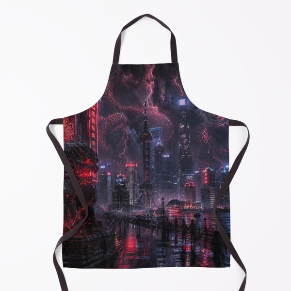 Item preview, The Neon Dragon Cataclysm | Shanghai Cyber Gothic Horror designed and sold by kabucino.