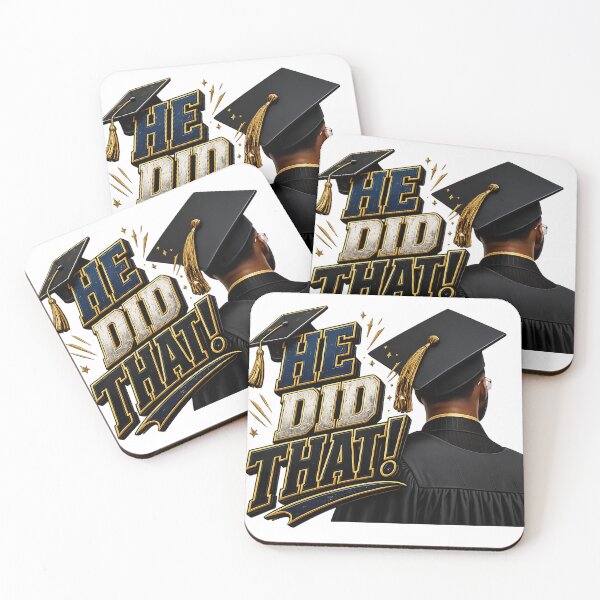 Item preview, Copy of He Did That Graduation 2026 Bold Typographic Desin designed and sold by EverMuse Studio.