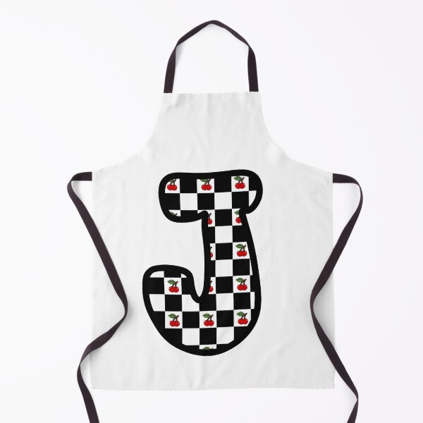 Item preview, Checkered Pattern “J” with Cherries designed and sold by SoaringMoon.