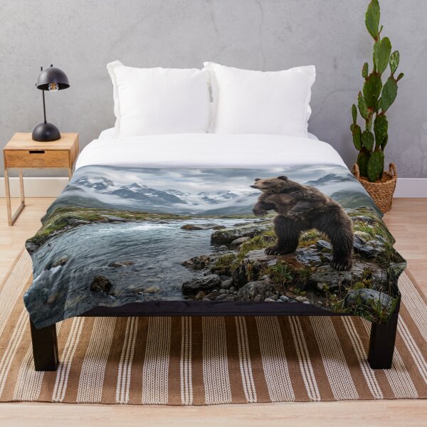 Item preview, Wild Grizzly Bear by Alpine River designed and sold by Quiet life.