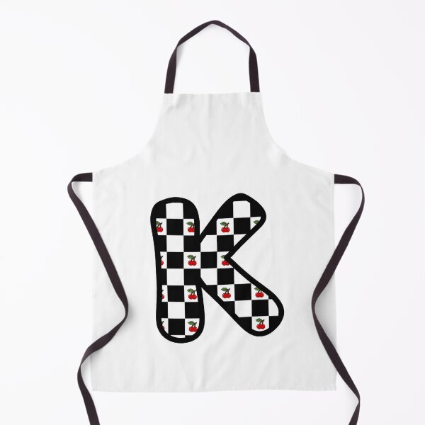 Item preview, Checkered Pattern “K” with Cherries designed and sold by SoaringMoon.