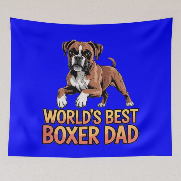 Item preview, Cute Dog Pet Owner Art Design World's Best Boxer Dad Gift designed and sold by fantasticdesign.