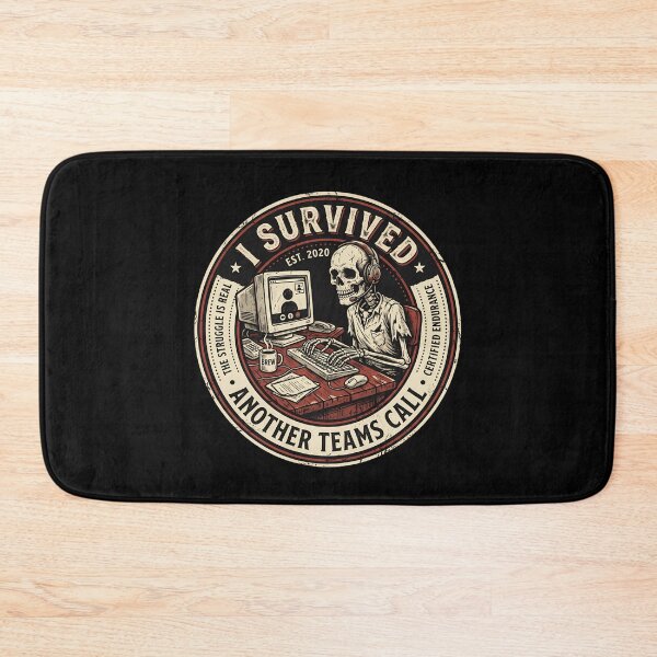 Item preview, I Survived Another Teams Call Vintage Skeleton Emblem Retro designed and sold by Fenay Designs.
